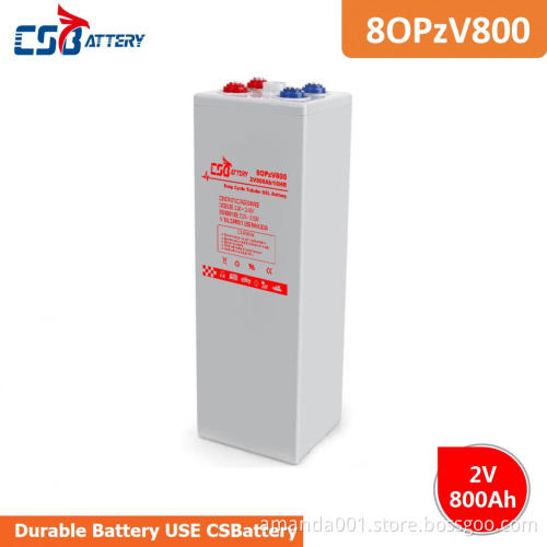 CSBattery 2V 800Ah backup-energy gel OPzV Battery for solar/wind-system/Electric-Power/Lighting/submersible-Motors